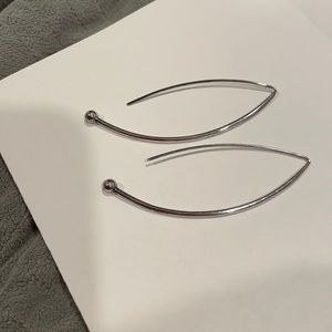 Silver earrings